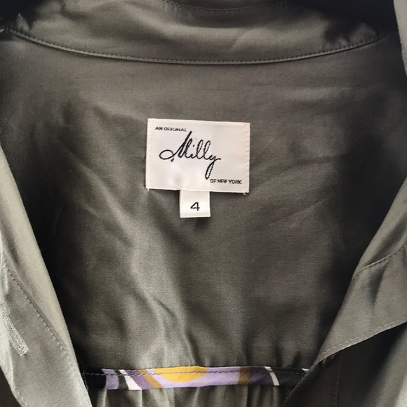 Milly size 4 silk Shirt dress. Brand new. - Picture 4 of 11